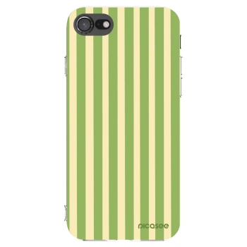 Picasee Apple iPhone SE 2022 Hülle - Transparentes Silikon - Lines Matcha