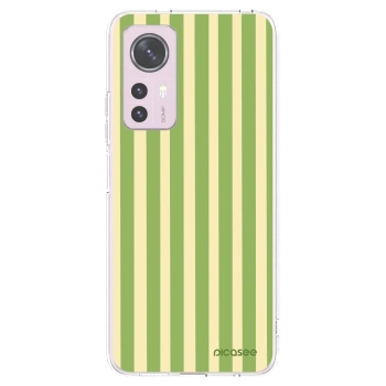 Picasee Xiaomi 12 Hülle - Transparentes Silikon - Lines Matcha