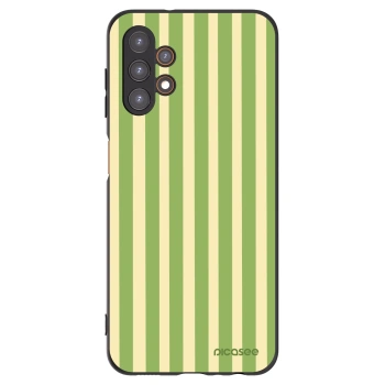 Picasee Samsung Galaxy A13 4G A135 Hülle - Schwarzes Silikon - Lines Matcha