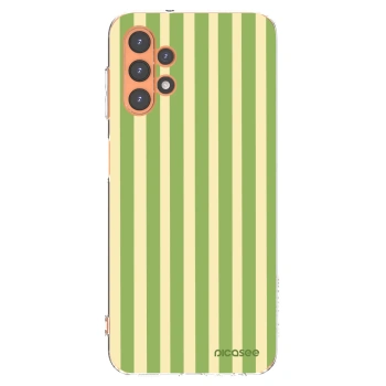 Picasee Samsung Galaxy A13 4G A135 Hülle - Transparentes Silikon - Lines Matcha