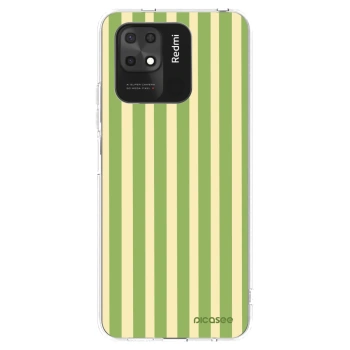 Picasee Xiaomi Redmi 10C Hülle - Transparentes Silikon - Lines Matcha