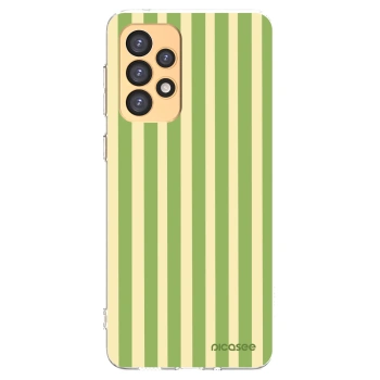 Picasee Samsung Galaxy A33 5G A336 Hülle - Transparentes Silikon - Lines Matcha