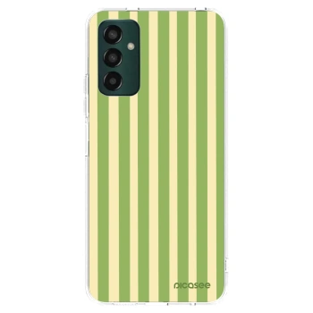 Picasee Samsung Galaxy M13 M135F Hülle - Transparentes Silikon - Lines Matcha