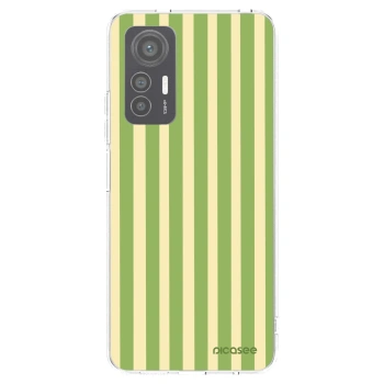 Picasee Xiaomi 12 Lite Hülle - Transparentes Silikon - Lines Matcha