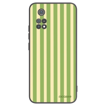 Picasee Xiaomi Poco M4 Pro Hülle - Schwarzes Silikon - Lines Matcha