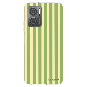 Picasee Xiaomi Redmi 10 5G Hülle - Transparentes Silikon - Lines Matcha