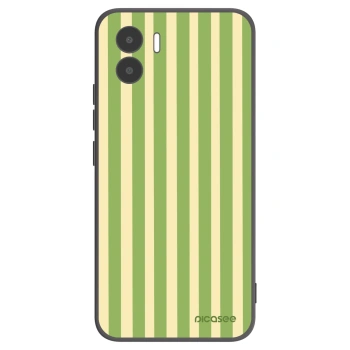 Picasee Xiaomi Redmi A1 Hülle - Schwarzes Silikon - Lines Matcha