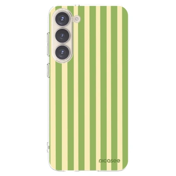 Picasee Samsung Galaxy S23+ 5G Hülle - Transparentes Silikon - Lines Matcha