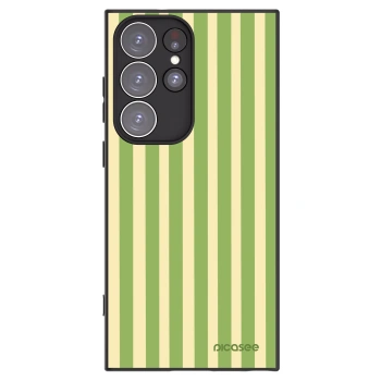 Picasee Samsung Galaxy S23 Ultra 5G Hülle - Schwarzes Silikon - Lines Matcha