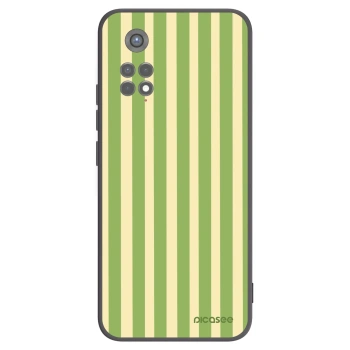 Picasee Xiaomi Redmi Note 11S 5G Hülle - Schwarzes Silikon - Lines Matcha