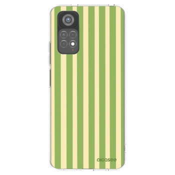 Picasee Xiaomi Redmi Note 11S 5G Hülle - Transparentes Silikon - Lines Matcha
