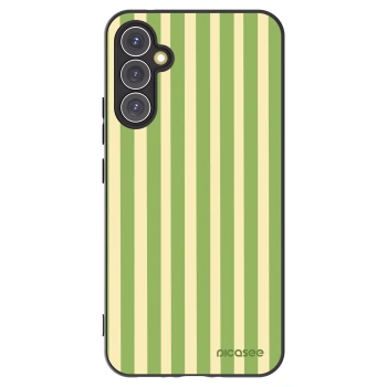 Picasee Samsung Galaxy A34 5G A346B Hülle - Schwarzes Silikon - Lines Matcha
