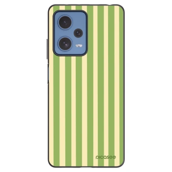 Picasee Xiaomi Redmi Note 12 Pro 5G Hülle - Schwarzes Silikon - Lines Matcha