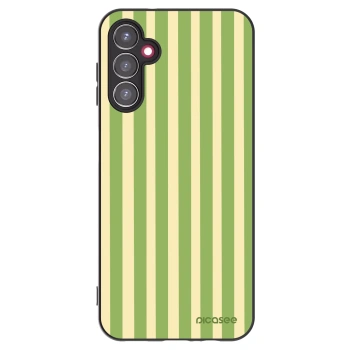 Picasee Samsung Galaxy A14 5G A146P Hülle - Schwarzes Silikon - Lines Matcha