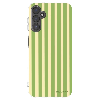 Picasee Samsung Galaxy A14 5G A146P Hülle - Transparentes Silikon - Lines Matcha