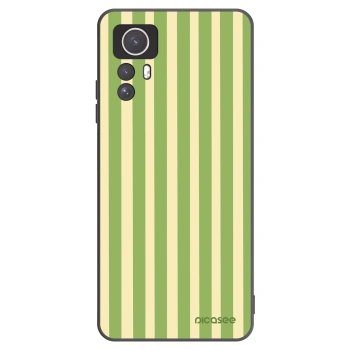 Picasee Xiaomi Redmi Note 12S Hülle - Schwarzes Silikon - Lines Matcha