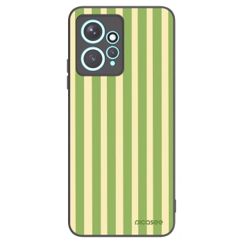 Picasee Xiaomi Redmi Note 12 4G Hülle - Schwarzes Silikon - Lines Matcha