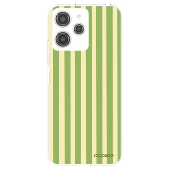 Picasee Xiaomi Redmi 12 4G Hülle - Transparentes Silikon - Lines Matcha