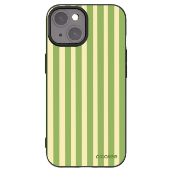 Picasee Apple iPhone 15 Hülle - Schwarzes Silikon - Lines Matcha