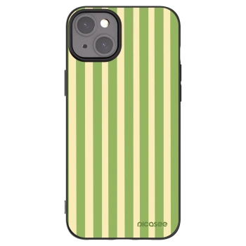 Picasee Apple iPhone 15 Plus Hülle - Schwarzes Silikon - Lines Matcha