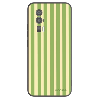 Picasee Xiaomi Poco F5 Pro 5G Hülle - Schwarzes Silikon - Lines Matcha