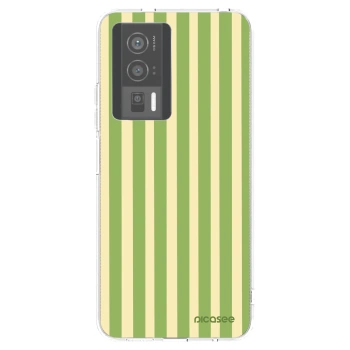 Picasee Xiaomi Poco F5 Pro 5G Hülle - Transparentes Silikon - Lines Matcha