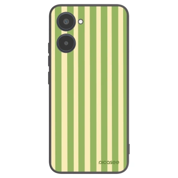 Picasee Realme 10 4G Hülle - Schwarzes Silikon - Lines Matcha
