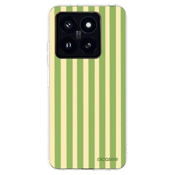 Picasee Xiaomi 14 Pro Hülle - Transparentes Silikon - Lines Matcha
