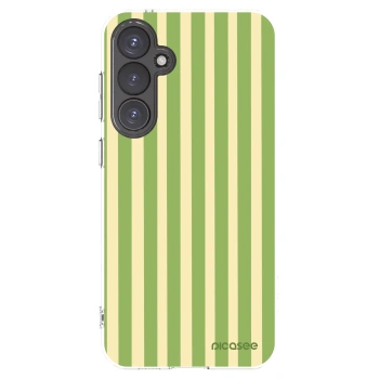 Picasee Samsung Galaxy S23 FE S711B Hülle - Transparentes Silikon - Lines Matcha