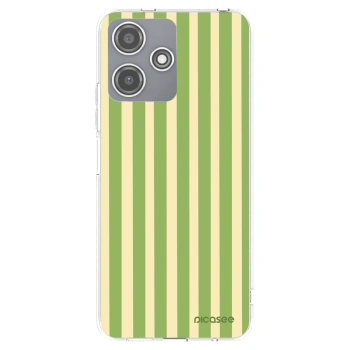 Picasee Xiaomi Redmi 12 5G Hülle - Transparentes Silikon - Lines Matcha
