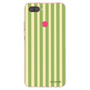 Picasee Xiaomi Mi 8 Lite Hülle - Transparentes Silikon - Lines Matcha