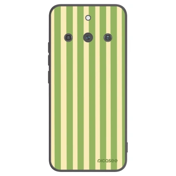 Picasee Realme 11 Pro+ Hülle - Schwarzes Silikon - Lines Matcha