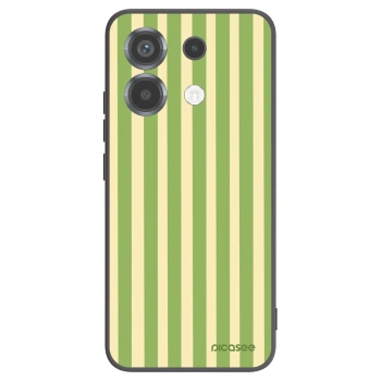 Picasee Xiaomi Poco X6 Hülle - Schwarzes Silikon - Lines Matcha