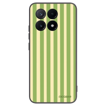 Picasee Xiaomi Poco X6 Pro Hülle - Schwarzes Silikon - Lines Matcha