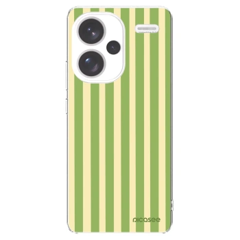 Picasee Xiaomi Redmi Note 13 Pro+ 5G Hülle - Transparentes Silikon - Lines Matcha