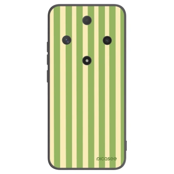 Picasee Honor Magic6 Lite 5G Hülle - Schwarzes Silikon - Lines Matcha
