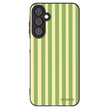 Picasee Samsung Galaxy A25 A256B 5G Hülle - Schwarzes Silikon - Lines Matcha