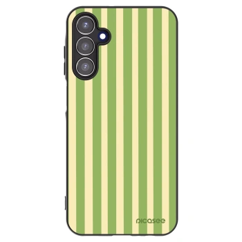 Picasee Samsung Galaxy A15 A155F 4G Hülle - Schwarzes Silikon - Lines Matcha