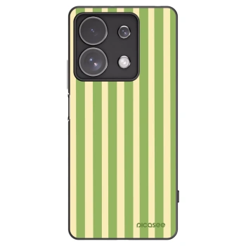 Picasee Xiaomi Redmi Note 13 Pro 4G Hülle - Schwarzes Silikon - Lines Matcha