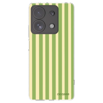 Picasee Xiaomi Redmi Note 13 Pro 4G Hülle - Transparentes Silikon - Lines Matcha