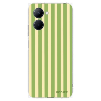 Picasee Realme C33 (2023) Hülle - Transparentes Silikon - Lines Matcha