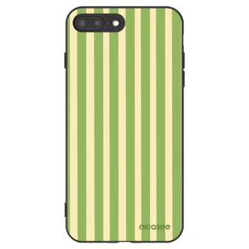 Picasee Apple iPhone 7 Plus Hülle - Schwarzes Silikon - Lines Matcha