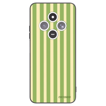 Picasee Xiaomi Redmi 14C Hülle - Schwarzes Silikon - Lines Matcha