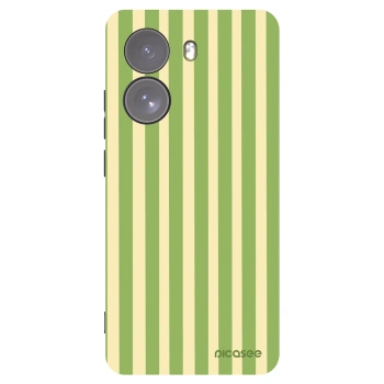 Picasee Xiaomi Poco X7 Hülle - Schwarzes Silikon - Lines Matcha