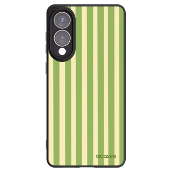 Picasee Samsung Galaxy S25 Edge 5G Hülle - Schwarzes Silikon - Lines Matcha