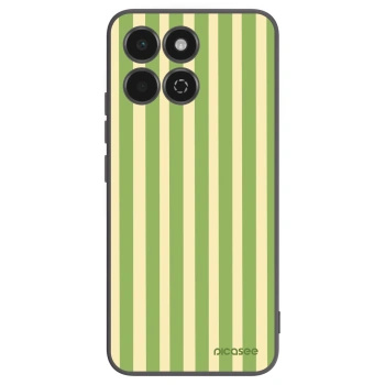 Picasee Honor 200 Smart 5G Hülle - Schwarzes Silikon - Lines Matcha