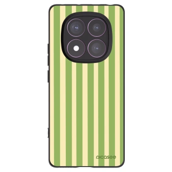 Picasee Xiaomi Redmi Note 14 Pro 4G Hülle - Schwarzes Silikon - Lines Matcha