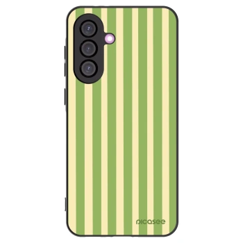 Picasee Samsung Galaxy A36 5G Hülle - Schwarzes Silikon - Lines Matcha