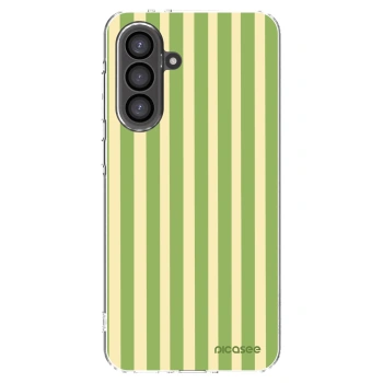 Picasee Samsung Galaxy A36 5G Hülle - Transparentes Silikon - Lines Matcha