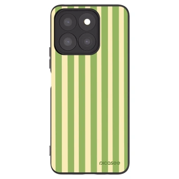 Picasee Honor X8c Hülle - Schwarzes Silikon - Lines Matcha
